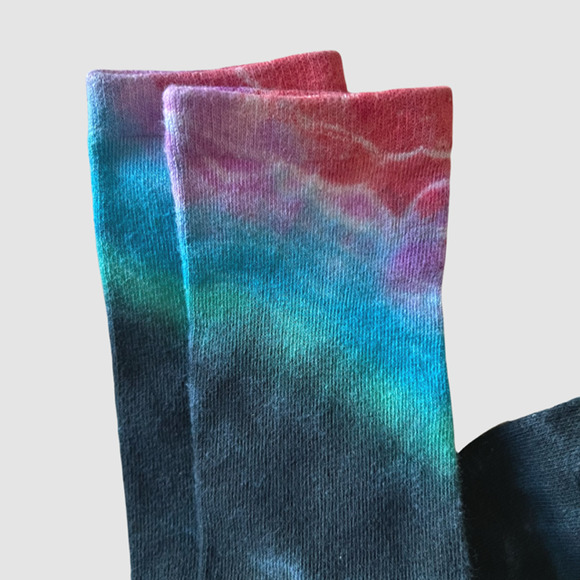 Tomcat Tie Dye Creations Women's Galaxy Design Socks, NWT-Size Adult Up to 11 - Picture 3 of 4